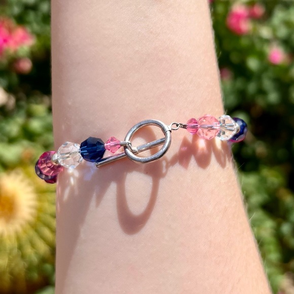 Swarovski Crystal Rainbow Bracelet And Earring Set - Picture 2 of 5